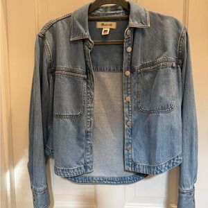 Madewell Light Blue Jean shacket